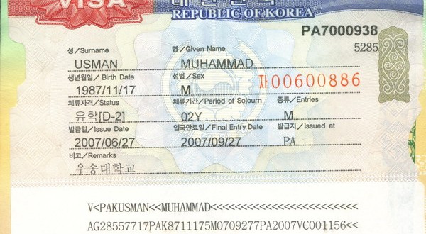 xin Visa du học Hàn Quốc